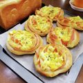 後藤クロ's cooksnap of when they made ハムチーズ卵パン★手作りパン　惣菜パン　.