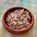 まなポコ's cooksnap of when they made ちゅるるんヘルシー白滝でオイマヨサラダ.