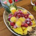 まめ郎's cooksnap of when they made 簡単おもてなし♪パイナップルボート.