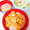 プー♡'s cooksnap of when they made 鶏ささみとねぎの焼き鳥　ねぎま丼.