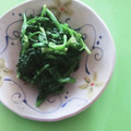 神風＊'s cooksnap of when they made ほうれん草とキノコの白だしわさび和え.