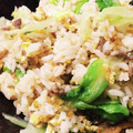kasumon☺'s cooksnap of when they made 簡単♪ひき肉レタスチャーハン.