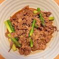 静音の杜's cooksnap of when they made 牛肉とアスパラのオイスターソース炒め.