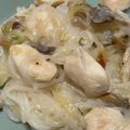 紫乃（ω）'s cooksnap of when they made 糖質制限☆ワンパンで3分！クリームパスタ.