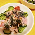 むむむん's cooksnap of when they made 寒ぶりの刺身で鰤茶漬け.