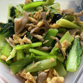 クックKS2PQR☆'s cooksnap of when they made 簡単10分！小松菜と舞茸の中華風卵炒め.