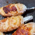 調理員のお姉さん's cooksnap of when they made アイス棒で手が汚れない肉巻きおにぎり.