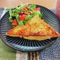 megumegu02's cooksnap of when they made 朝食☆フレンチトースト☆ハムチーズ.