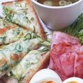 リンリン☆☆☆'s cooksnap of when they made ねぎチーズトースト.
