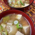 猫のミイヤ's cooksnap of when they made 冬☆旬♪コロころ香ばし白葱のお味噌汁.