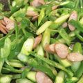 wachii's cooksnap of when they made アスパラとピーマンとウインナー炒め.