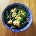 ハナモチ's cooksnap of when they made ほうれん草と卵オイマヨ炒め.