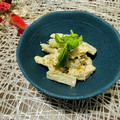 Laufen's cooksnap of when they made タタキごんぼのごまマヨ和え.