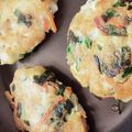イルカとくま。's cooksnap of when they made ニラの大量消費♪ニラと人参のチヂミ.
