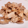 みっくママ's cooksnap of when they made 蓮根とささみの甘辛炒め.