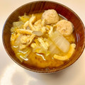 azbjbn's cooksnap of when they made 簡単！白菜と つみれ 油揚げのお味噌汁♪.