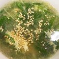 なーなちゃん's cooksnap of when they made 水菜たっぷり胡麻スープ.