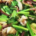 なみjjk's cooksnap of when they made 簡単！時短☆ イカと小松菜の中華風炒め.