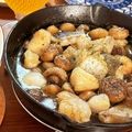 しましまもっぷ's cooksnap of when they made ☆たらとマッシュルームのアヒージョ☆.