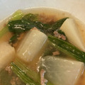 伏見まりん's cooksnap of when they made 大根消費で節約☆大根と小松菜の鶏そぼろ餡.