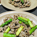 かなぽん☆☆'s cooksnap of when they made 豚肉とアスパラの粒マスタード炒め.