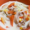 お塩と砂糖's cooksnap of when they made あったまる～豚肉入り白菜のクリームスープ.