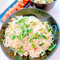プー♡'s cooksnap of when they made にらもやし、ひき肉と春雨のエスニック炒め.