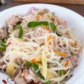 ミアンミアン's cooksnap of when they made 【低糖質】しらたきでニラ入り塩焼きそば風.