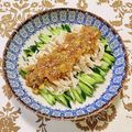コムギ大好き's cooksnap of when they made ササミやむね肉で【棒棒鶏（バンバンジー）.
