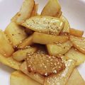 ♪☆かっこ☆♪'s cooksnap of when they made 手が止まらない はやとうり炒め.