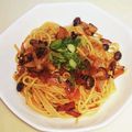なめこおろし's cooksnap of when they made ベーコンとしめじの和風パスタ☆.