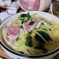 うりちゃんちゃこりん's cooksnap of when they made 簡単濃厚♡牡蠣ベーコンのクリームパスタ。.