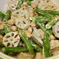 すえごん's cooksnap of when they made 今日は和風洋風？蓮根とお豆のデリ風サラダ.
