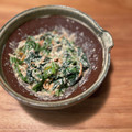 manew714's cooksnap of when they made ほうれん草の塩麹白和え　.