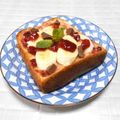 ＠迷子＠'s cooksnap of when they made イチゴジャム×バナナ×チョコトースト.
