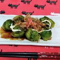カリーナ's cooksnap of when they made 芽キャベツの温サラダ たこ焼き風.