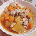 クック6J50HD☆'s cooksnap of when they made 炊飯器で簡単！鶏と大根と人参の煮物.