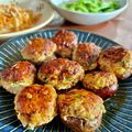 Superlittleboo's cooksnap of when they made 【無添加】しいたけの鶏ミンチ肉詰め.