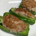 yummy?'s cooksnap of when they made 豆腐入り　肉汁たっぷり ピーマンの肉詰め.