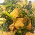 nokkorin's cooksnap of when they made ほうれん草と厚揚げのピリ辛胡麻和え.