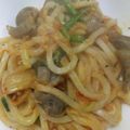xyzクック's cooksnap of when they made 砂肝の焼うどん.