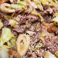 mammy♫'s cooksnap of when they made 【楽めし】豚肉と春キャベツの炒め.