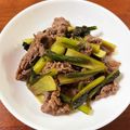 なーなちゃん's cooksnap of when they made ご飯が進む♪牛肉と小松菜の炒め物.