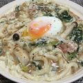 り☆ほ's cooksnap of when they made 深煎りごまカルボナーラうどん.