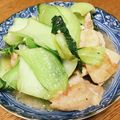 vabochan's cooksnap of when they made ♪チンゲンサイと鶏肉の塩炒め♪.