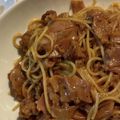 マユリん's cooksnap of when they made ハンバーグをリメイク！ボロネーゼ風パスタ.