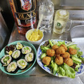 ebipeco's cooksnap of when they made 節分☆恵方巻き！簡単・太巻き！サラダ♪.