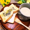 mamaRD's cooksnap of when they made オリーブオイル蜂蜜きな粉すりごまトースト.