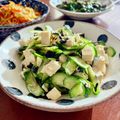 Superlittleboo's cooksnap of when they made 豆腐ときゅうりの海苔胡麻サラダ.