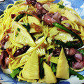 純子50Plus's cooksnap of when they made ほたるいかと筍と土筆のパスタ.